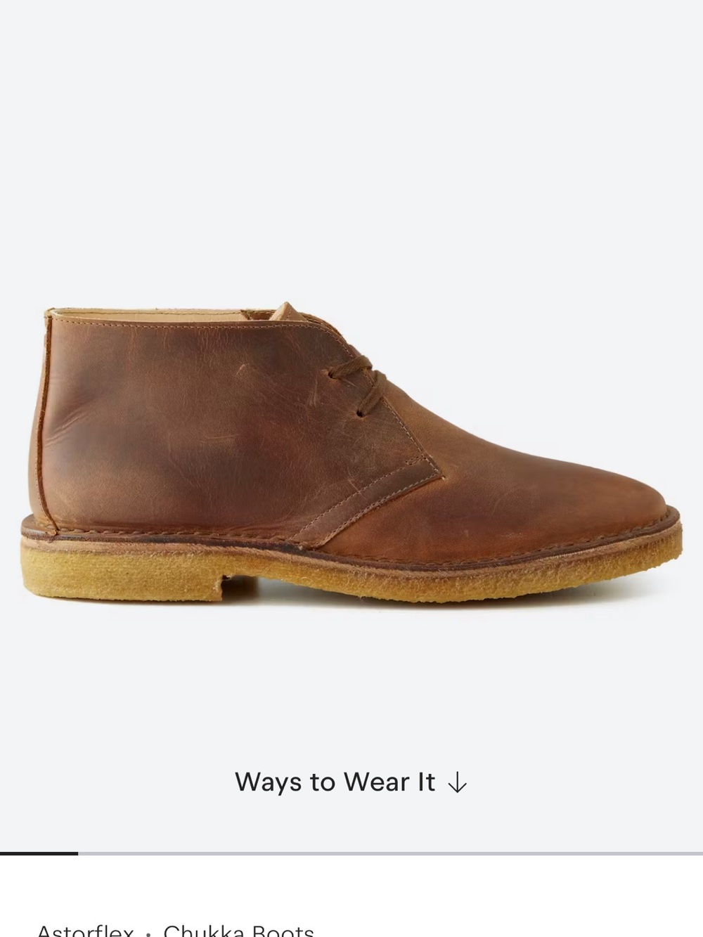 Huckberry Astorflex Brownflex Chukka Boot